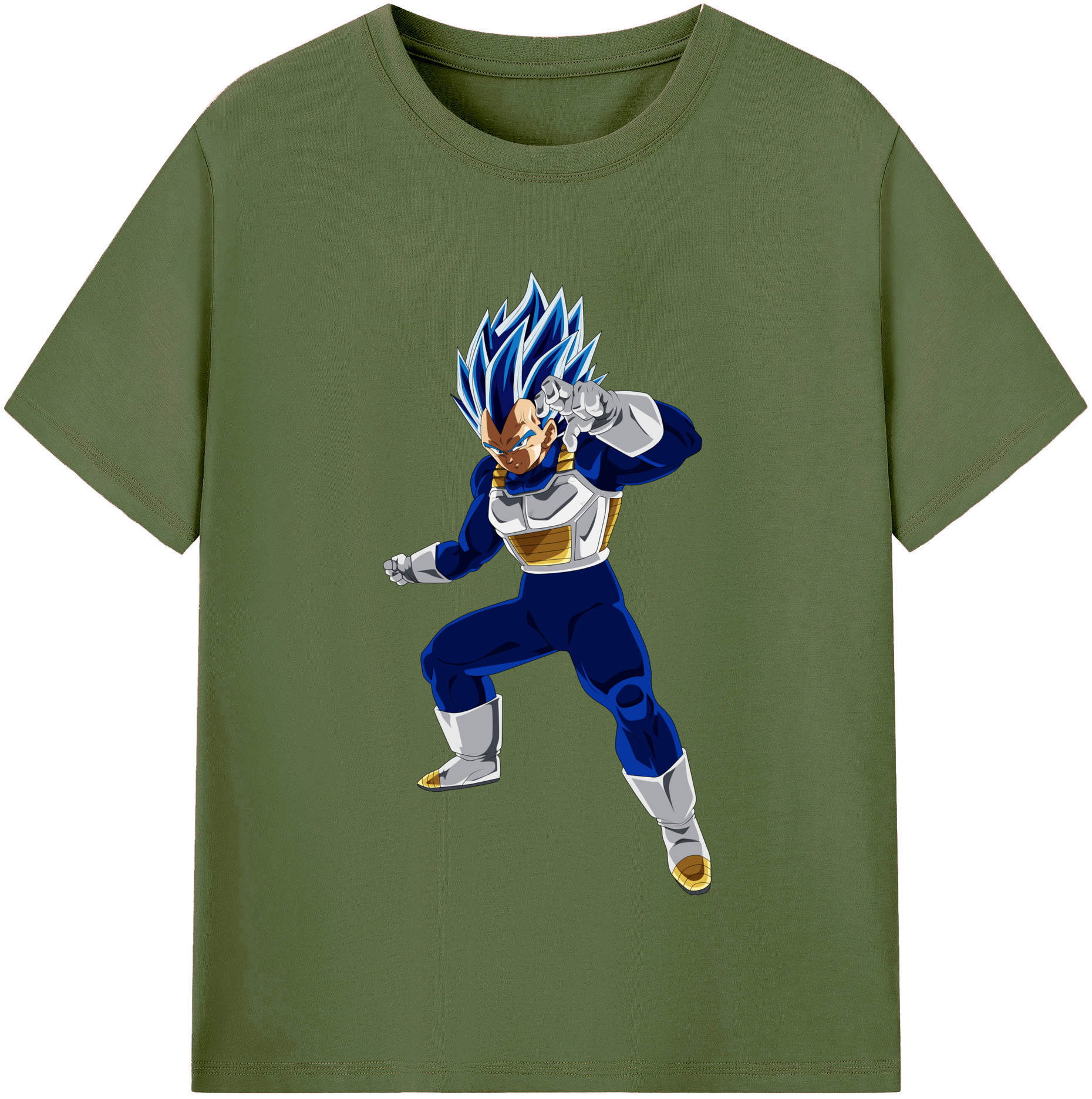（画像用） ドラゴンボール ベジータ四世（Bejīta Yonsei）DRAGON BALL Vegeta IV 綿100％半袖Tシャツ（フロントプリント）